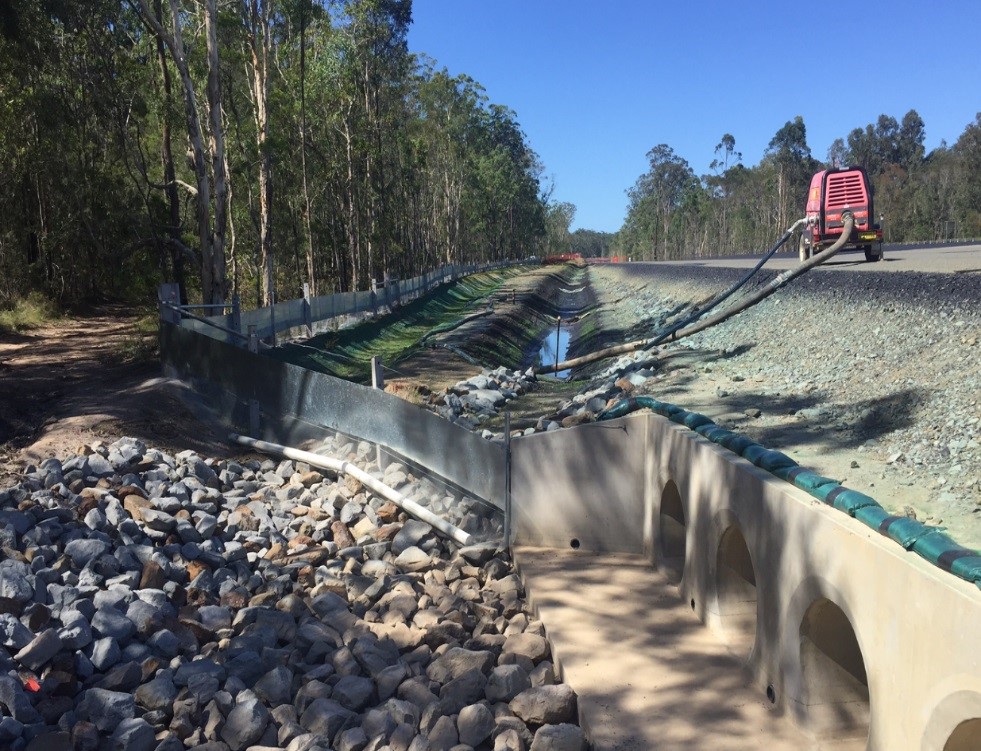 Works within the creek was carefully planned to prevent undue environmental impacts